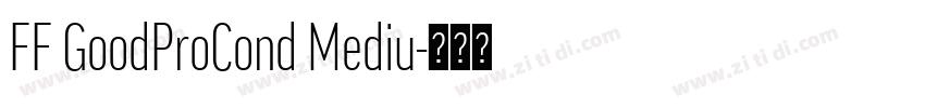 FF GoodProCond Mediu字体转换